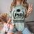 PHD Survivor T-Shirt Graduation Student Teacher For Men Women Kids Comfort Color Blast T-Shirt Fern