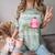 Pink I Graduated From Elementary Graduation Comfort Color Blast T-Shirt Fern