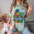 Preschool Graduation 2025 Pre-k Graduate Kids Boys Girls Comfort Color Blast T-Shirt Fern