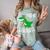 Preschool Graduation Preschooler Dinosaur Pre-K Dino Kids Comfort Color Blast T-Shirt Fern