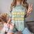 Proud Dad Of Pre School Graduate 2023 Graduation Dad Comfort Color Blast T-Shirt Fern