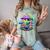 Psychedelic Alien Mushroom Nostalgia Groovy Vibe Hippie Comfort Color Blast T-Shirt Fern