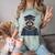 Raccoon Graduation Comfort Color Blast T-Shirt Fern