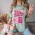 Retro Senior 2026 Coquette Bow Graduation Class Of 2026 Comfort Color Blast T-Shirt Fern