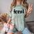 Sarcasm Women Introvert Wild Men Feral Comfort Color Blast T-Shirt Fern
