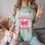 Senior 2026 Class Of 26 Coquette Pink Bow Graduation Sister Comfort Color Blast T-Shirt Fern