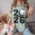 Senior 2026 Golf Player Heart Graduation Girls Teens Comfort Color Blast T-Shirt Fern