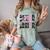 Senior 2027 Class Of 2027 Coquette Pink Bow Graduation 2027 Comfort Color Blast T-Shirt Fern