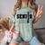 Senior Class Of 2026 Varsity Text Graduation Comfort Color Blast T-Shirt Fern