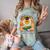 Senior Mom Class Of 2026 Daisy Flower Retro Graduation Comfort Color Blast T-Shirt Fern