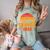 Senior Sunrise Class Of 2026 Graduation Proud Graduate Retro Comfort Color Blast T-Shirt Fern