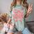 Senior Twenty Twenty-Six Coquette Graduation Class Of 2026 Comfort Color Blast T-Shirt Fern