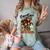 Support Your Local Trick Or Treaters Retro Spooky Nostalgia Comfort Color Blast T-Shirt Fern