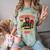 Woman Firefighter Aunt TiTi Auntie Black Graduation Comfort Color Blast T-Shirt Fern