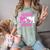 Wrestling Senior Mom Wrestling Senior 2026 Graduation Comfort Color Blast T-Shirt Fern