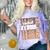 2026 Football Senior Auntie Graduation Matching Family Comfort Color Blast T-Shirt Amethyst