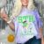 5th Grade Graduate Dinosaur Dab Graduation School Comfort Color Blast T-Shirt Amethyst