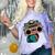 80s 90s Retro Party Costume Nostalgia Boombox Music Hip Hop Comfort Color Blast T-Shirt Amethyst