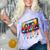 80s 90s Retro Party Costume Nostalgia Cassette Comfort Color Blast T-Shirt Amethyst