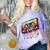 80s 90s Retro Party Costume Nostalgia Cassette Comfort Color Blast T-Shirt Amethyst