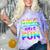 80's Girls Just Wanna Have Fun Nostalgia 1980s Style Premium Tri-Blend Comfort Color Blast T-Shirt Amethyst