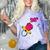 90’s Ring Retro Nostalgia Colorful Throwback Comfort Color Blast T-Shirt Amethyst