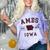Ames Iowa Est 1864 Nostalgia Premium Tri-Blend Comfort Color Blast T-Shirt Amethyst