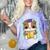 Bulldog Anime Pup Graduation Comfort Color Blast T-Shirt Amethyst