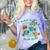 Cartoon Sarcasm Anti-Social Nihilism Introvert Fish Comfort Color Blast T-Shirt Amethyst