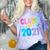 Class Of 2021 Graduation Grow With Me Comfort Color Blast T-Shirt Amethyst