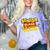 Class Of 2022 Senior 2000s Animated Movie Style Graduation Comfort Color Blast T-Shirt Amethyst
