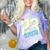 Class Of 2023 Seniors 23 Crew Senior Graduation Idea Comfort Color Blast T-Shirt Amethyst