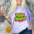 Class Of 2024 Senior Fresh Retro 90s TV Style Graduation Comfort Color Blast T-Shirt Amethyst