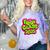 Class Of 2025 Senior Fresh 90s TV Style Retro Graduation Comfort Color Blast T-Shirt Amethyst