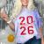 Class Of 2026 Graduation Red With Varsity Letters Comfort Color Blast T-Shirt Amethyst