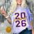 Class Of 2026 Graduation Varsity Purple And Yellow Letters Comfort Color Blast T-Shirt Amethyst