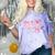 Class Of 2026 Pink Coquette Bow Cap Senior 2026 Graduation Comfort Color Blast T-Shirt Amethyst