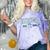 Class Of 2026 Senior 26 Coquette Bow Toile Preppy Graduation Comfort Color Blast T-Shirt Amethyst