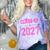 Class Of 2027 Pink Girls Shirt Graduation Comfort Color Blast T-Shirt Amethyst