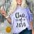 Class Of 2030 Graduation Kindergarten Seniors Comfort Color Blast T-Shirt Amethyst