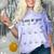Class Of 2030 Graduation T-Shirt With Space For Handprints Comfort Color Blast T-Shirt Amethyst