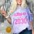 Class Of 2030 Pink Girls Shirt Graduation Comfort Color Blast T-Shirt Amethyst