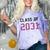 Class Of 2031 Graduation T-Shirt Comfort Color Blast T-Shirt Amethyst