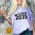 Class Of 2035 First Day Of School Graduation Comfort Color Blast T-Shirt Amethyst