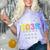 Class Of 2035 Grow With Me Checklist Graduation Comfort Color Blast T-Shirt Amethyst