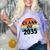 Class Of 2035 Senior Graduate Retro Graduation Comfort Color Blast T-Shirt Amethyst