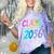 Class Of 2036 First Day Kindergarten Grow With Me Graduation Comfort Color Blast T-Shirt Amethyst