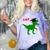 Dinosaur Rawr Diploma Graduate Graduation Comfort Color Blast T-Shirt Amethyst