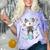 Donkey Nurse RN ER Nursing School Graduation Comfort Color Blast T-Shirt Amethyst