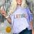 Educated Latina Proud Graduate Latinas Pride Graduation Comfort Color Blast T-Shirt Amethyst